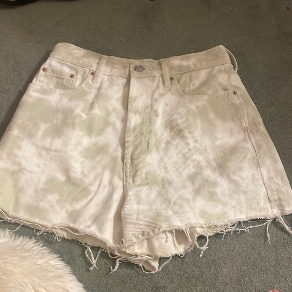 green and white pacsun shorts